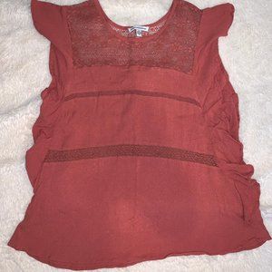 [American Eagle] Ruffle Sleeved Top